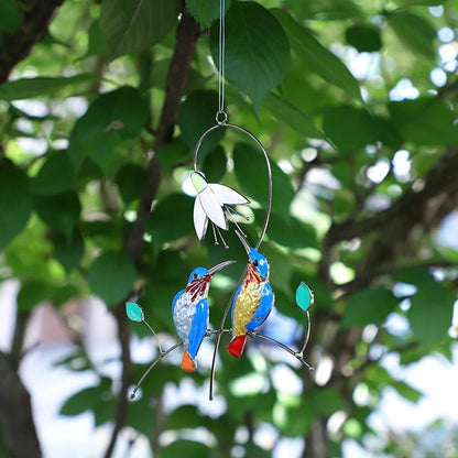 Metal Bird Wall Hanging Sculptures for Home & Garden Art