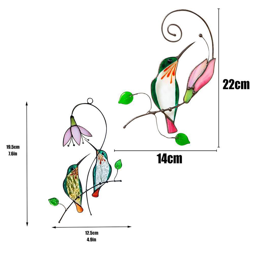 Metal Bird Wall Hanging Sculptures for Home & Garden Art