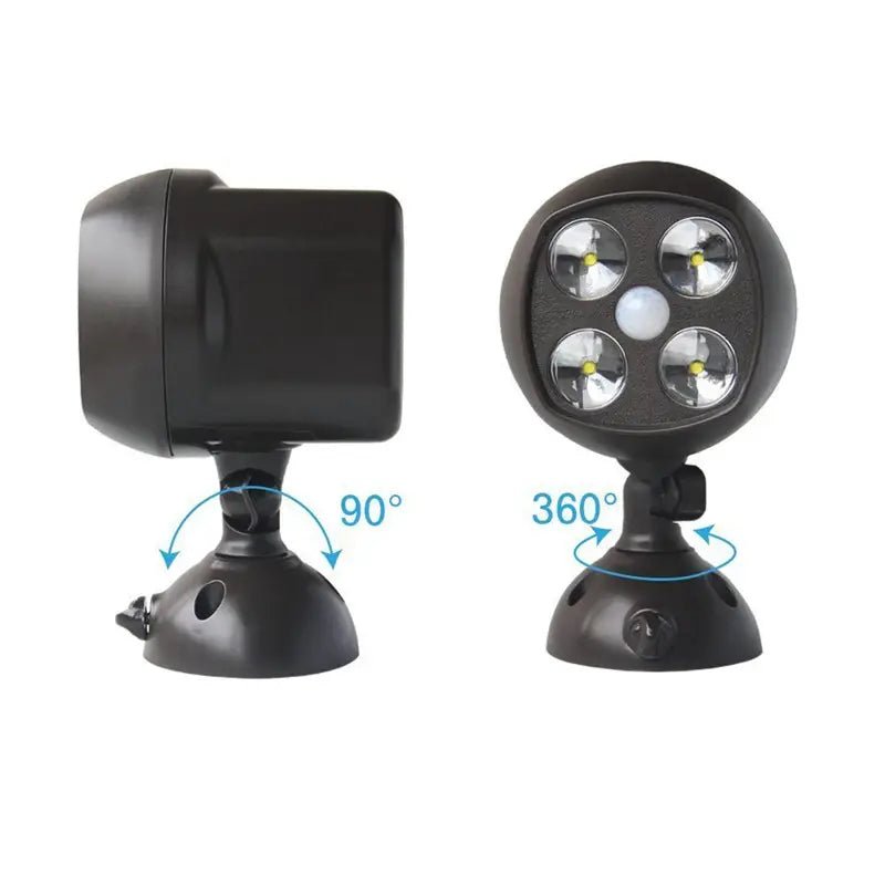 Solar Outdoor LED 360-Degree Rotating Garden Light
