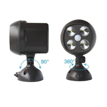 Solar Outdoor LED 360-Degree Rotating Garden Light